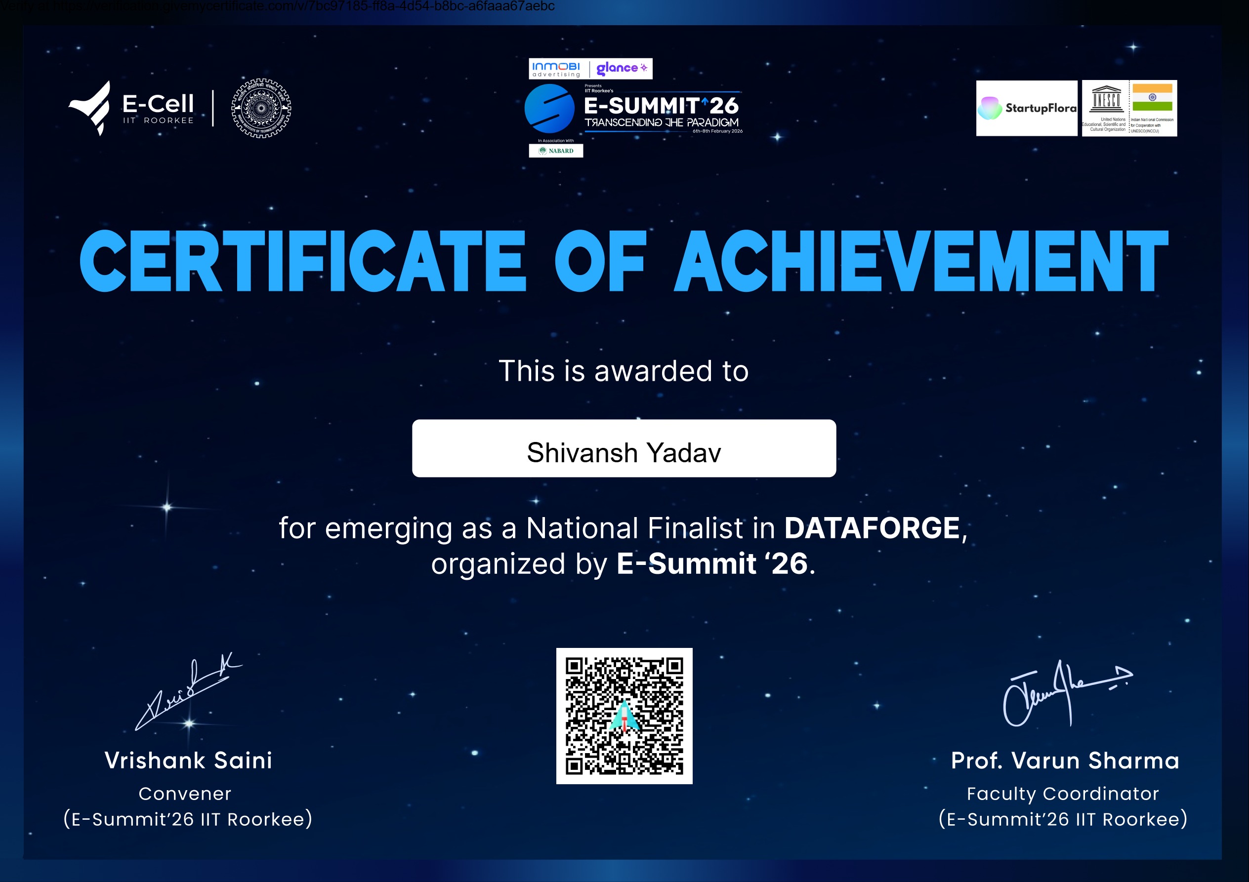 DATAFORGE National Finalist